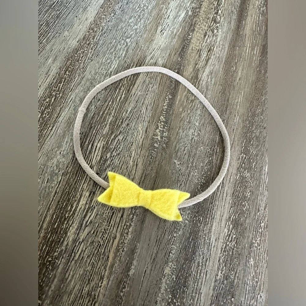 Baby Mini Bows Nylon Headbands Macaroon Color Pallette